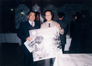 文化部、文化艺术人才中心主任赵树栋先生,收藏画家作品